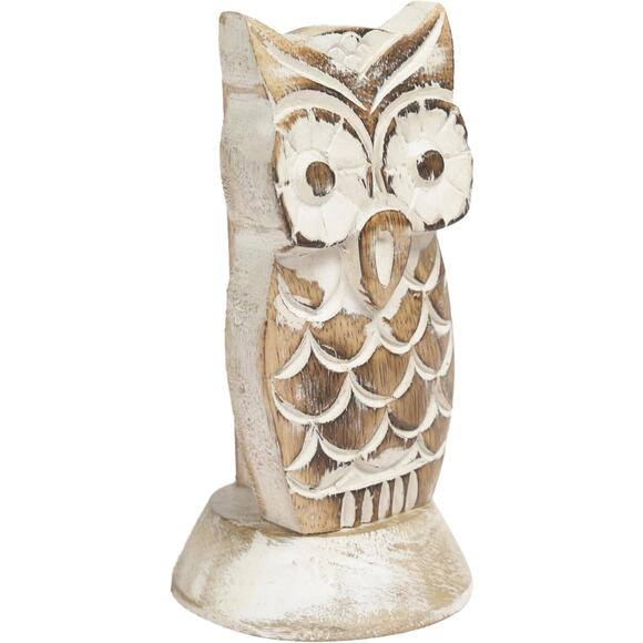 Handcrafted Wooden Owl Eyeglass Holder Stand – Sunglasses Display Gift 5.7” New - Picture 3 of 8